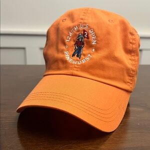 Ahead Lightweight Classic Fit Orange Embroidered Golf Hat | NWOT